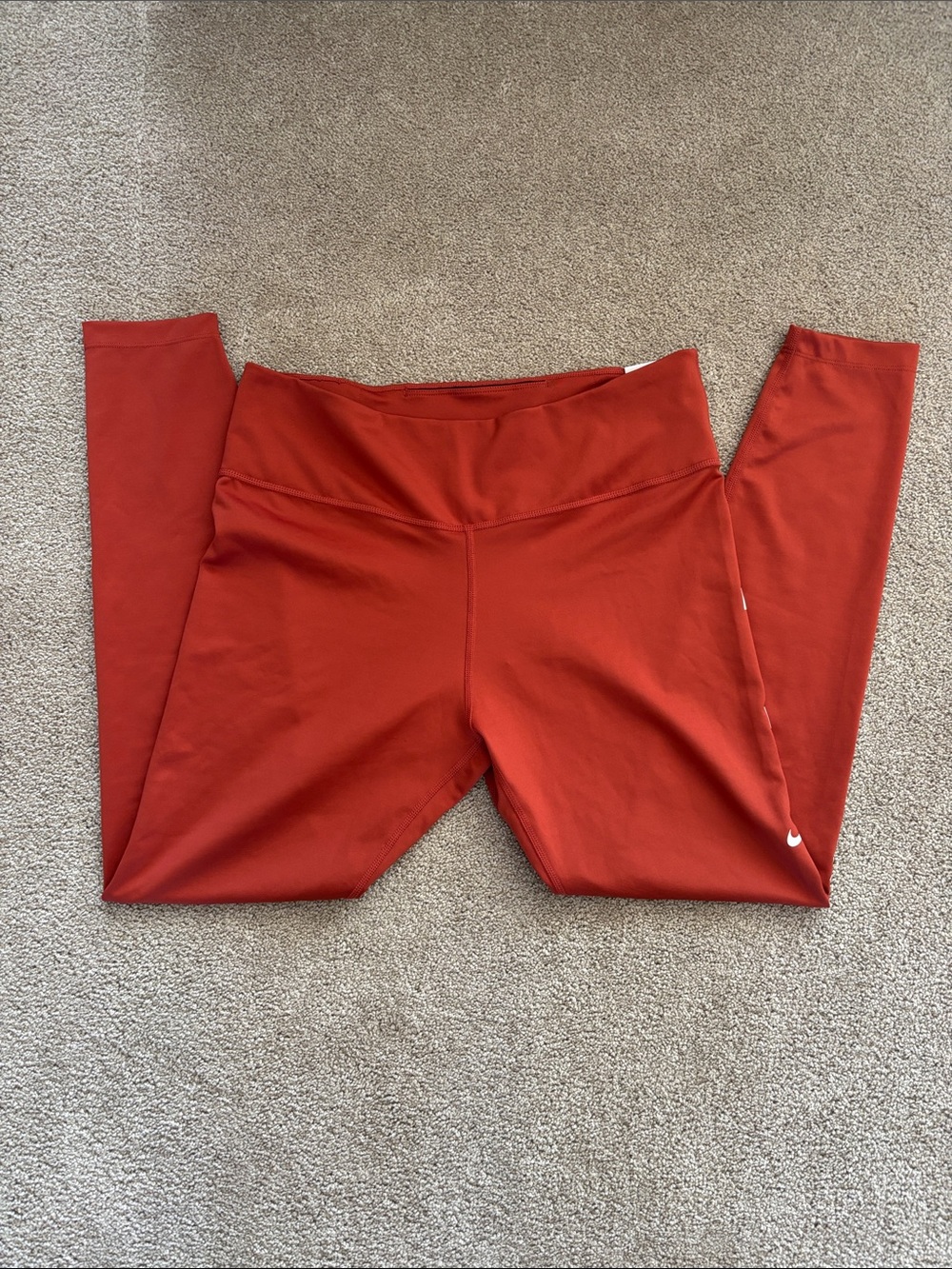 Nike Women's High-Rise Rust Orange Leggings